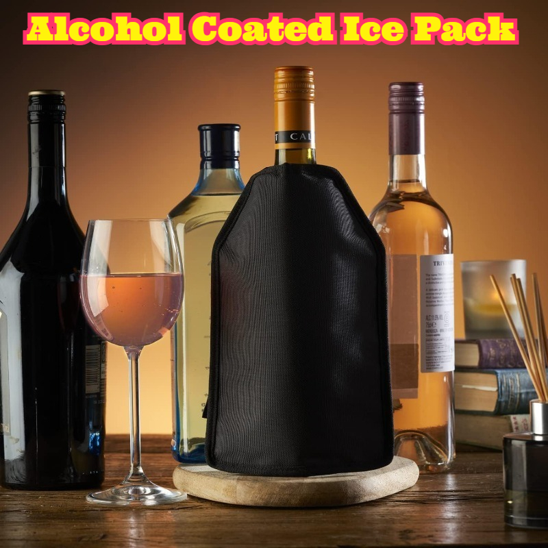 Wine Chiller Sleeve - Manga de gelo em tecido de