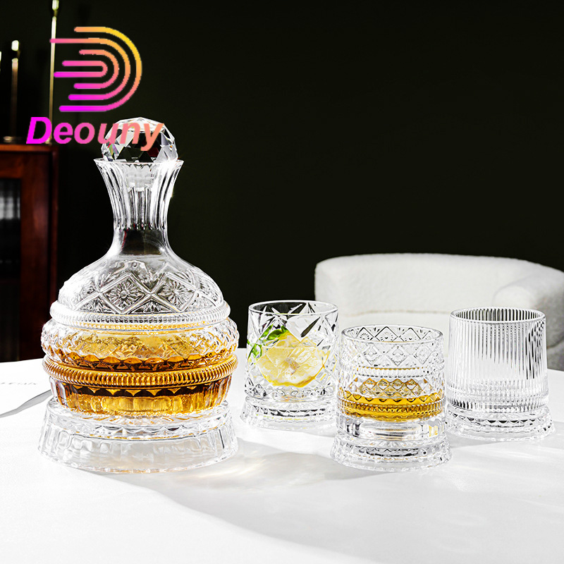 Wine Whiskey Beer - Decantador de vinho giratório diamante estrela