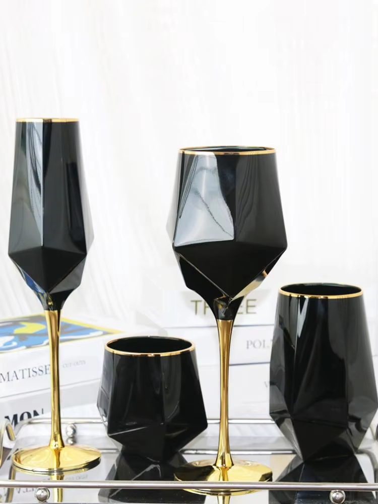 Wine Beer Whiskey - Taça de vidro de vinho com