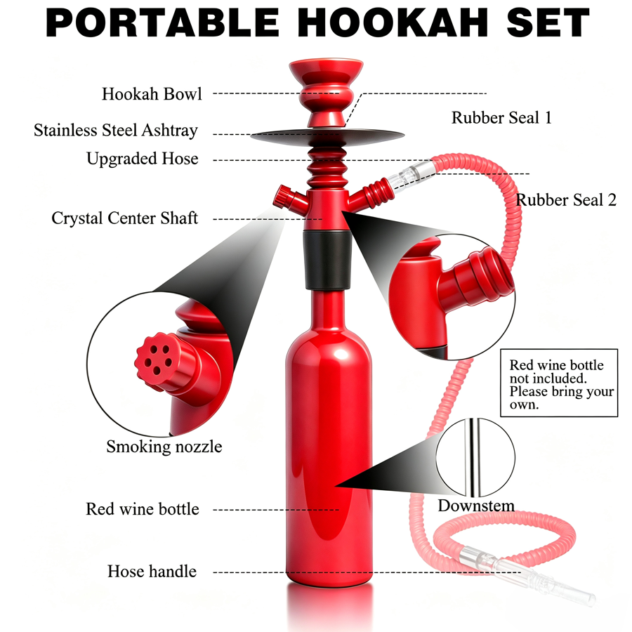 Kit de Narguilé Portátil para  - Wine Beer Type avaliação e preço